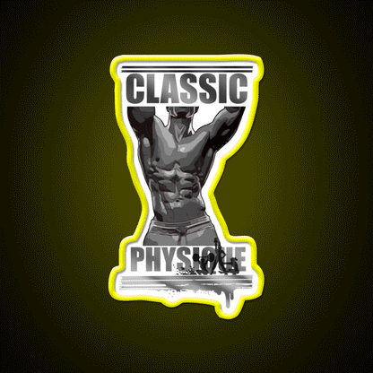 Classic Physique Gym Fitness Led Neon Sign Rgb Color