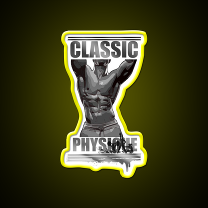 Classic Physique Gym Fitness Led Neon Sign Rgb Color