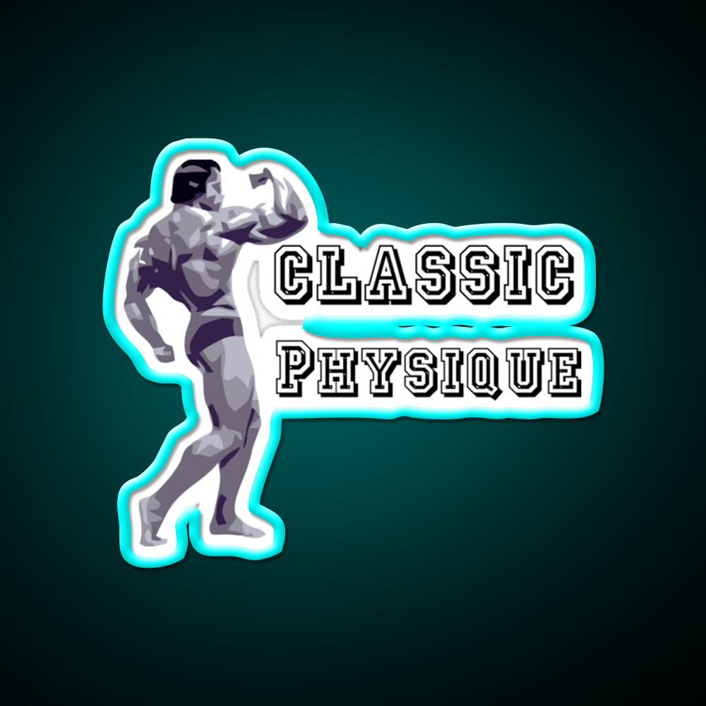 Classic Physique Shirtsbodybuilding Shirts Gym Fitness Led Neon Sign Rgb Color