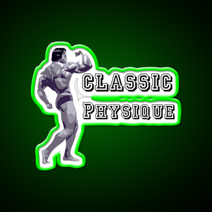 Classic Physique Shirtsbodybuilding Shirts Gym Fitness Led Neon Sign Rgb Color