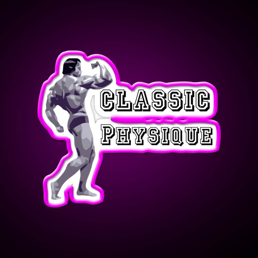 Classic Physique Shirtsbodybuilding Shirts Gym Fitness Led Neon Sign Rgb Color