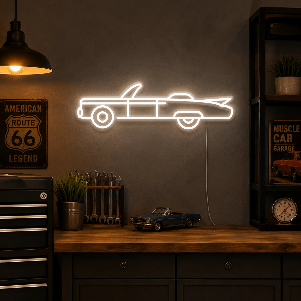 Classic Pickup Neon Sign LED Neon Sign real lifestyle scene