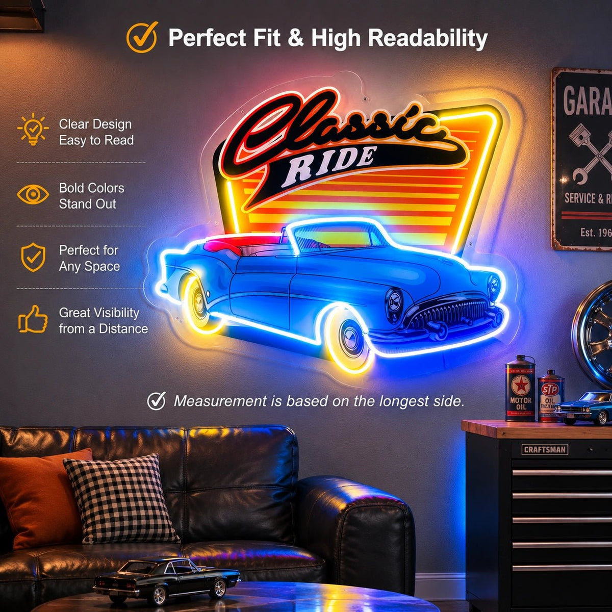 Classic Ride Car LED Neon Sign - Shineneon