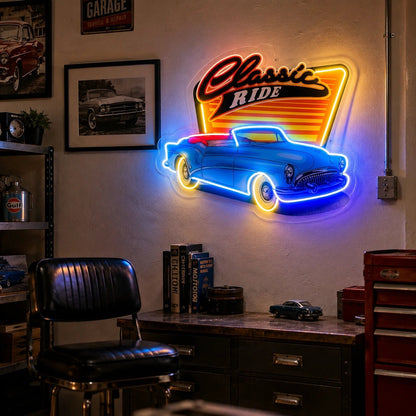 Classic Ride Car LED Neon Sign - Shineneon