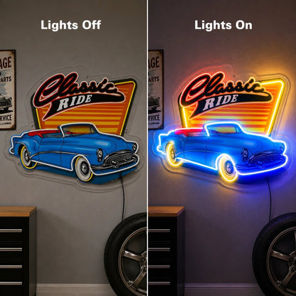 Classic Ride Car LED Neon Sign - Shineneon