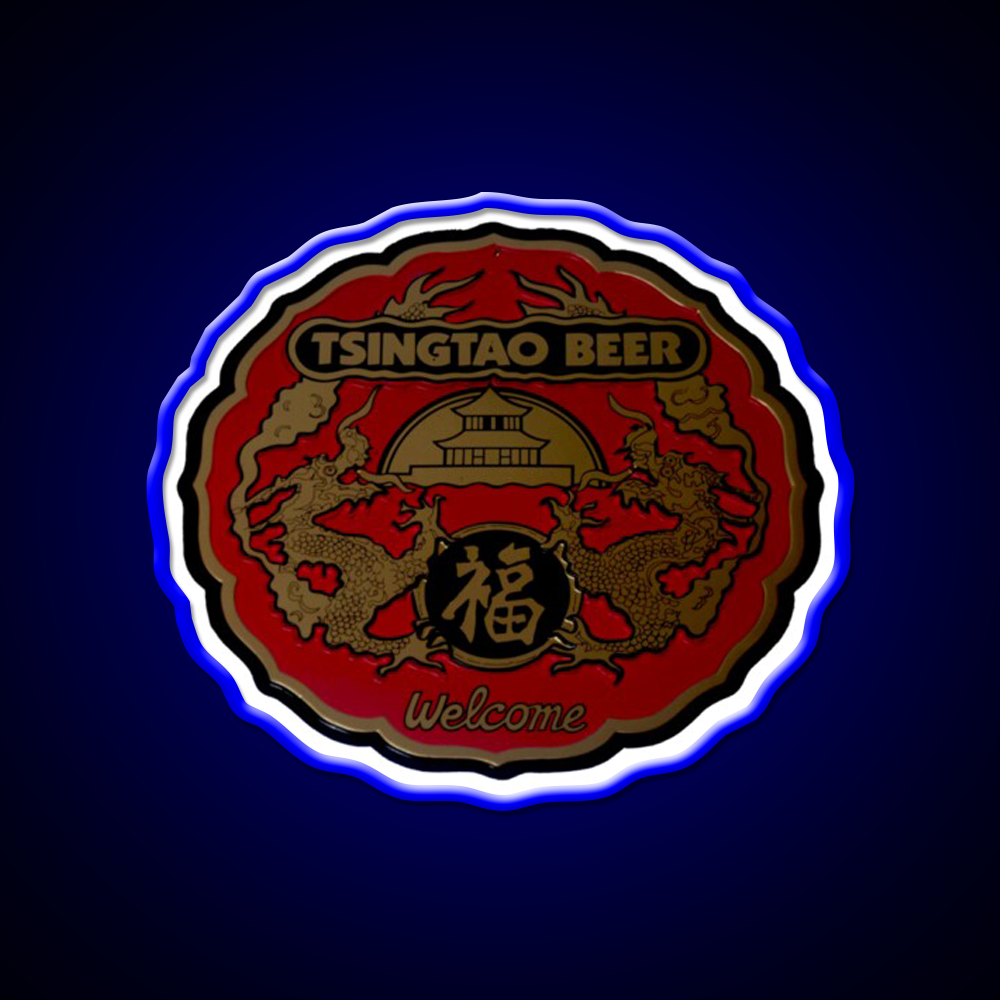 Classic Tsingtao Beer Sign Led Neon Sign Chinese Food Rgb Color