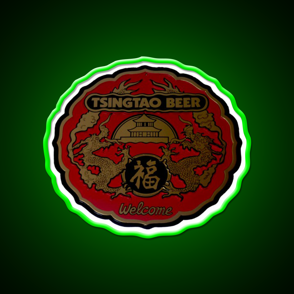 Classic Tsingtao Beer Sign Led Neon Sign Chinese Food Rgb Color