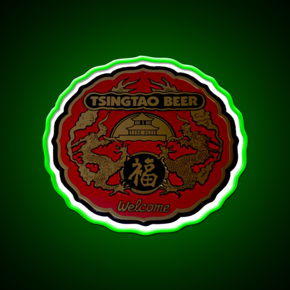 Classic Tsingtao Beer Sign Led Neon Sign Chinese Food Rgb Color