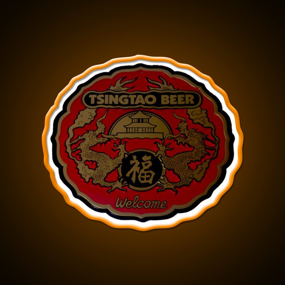 Classic Tsingtao Beer Sign Led Neon Sign Chinese Food Rgb Color