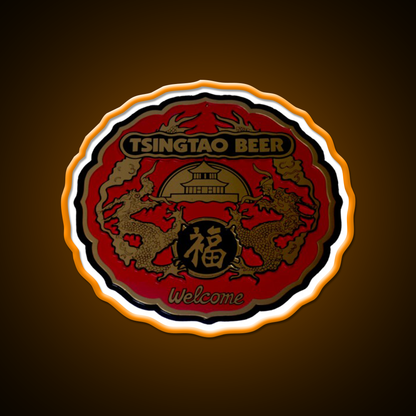 Classic Tsingtao Beer Sign Led Neon Sign Chinese Food Rgb Color