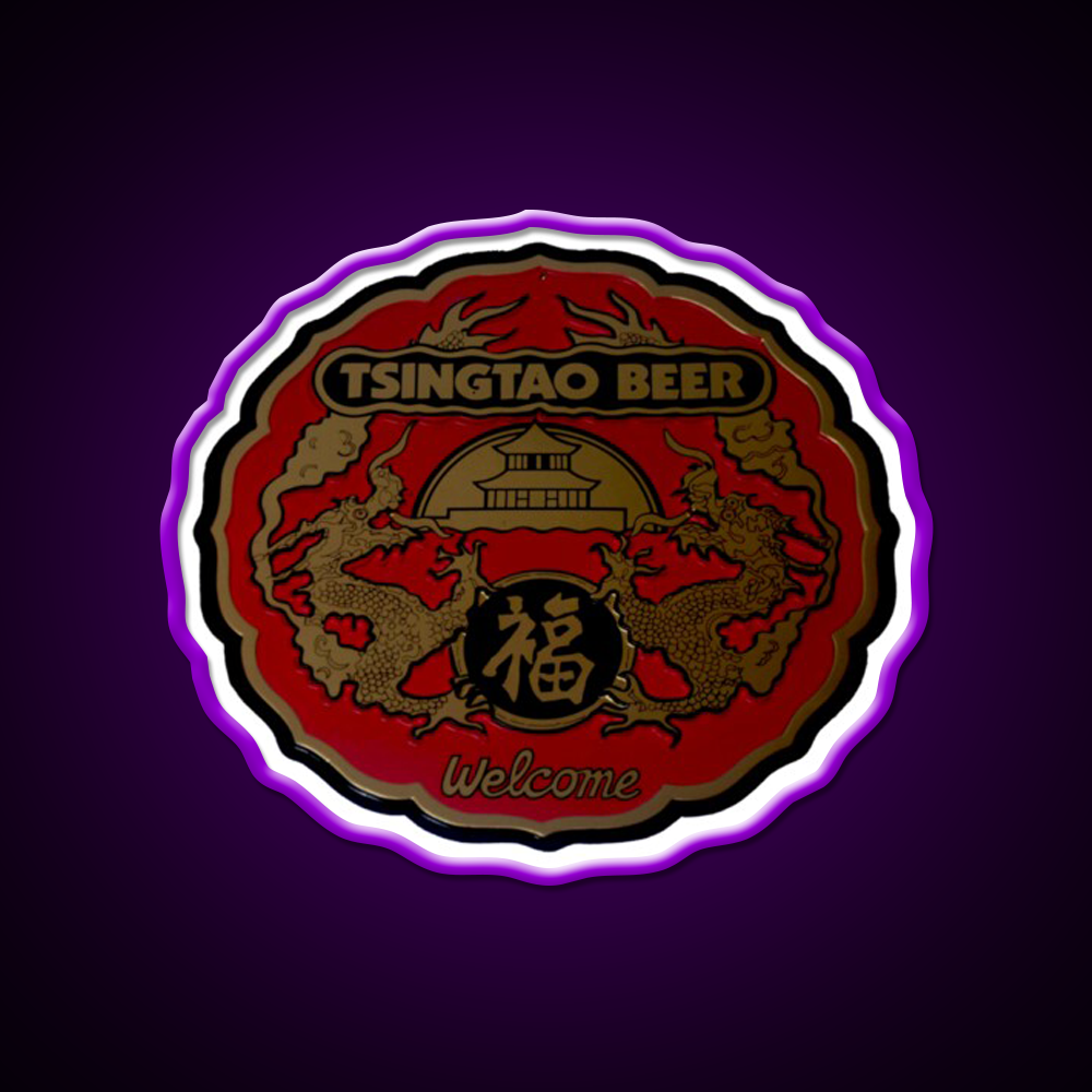 Classic Tsingtao Beer Sign Led Neon Sign Chinese Food Rgb Color