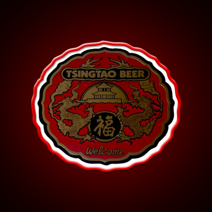 Classic Tsingtao Beer Sign Led Neon Sign Chinese Food Rgb Color