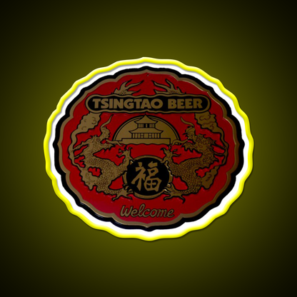 Classic Tsingtao Beer Sign Led Neon Sign Chinese Food Rgb Color