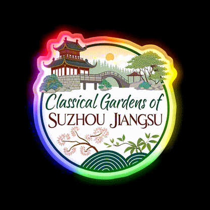 Classical Gardens Of Suzhou Led Neon Sign Chinese Food Rgb Color