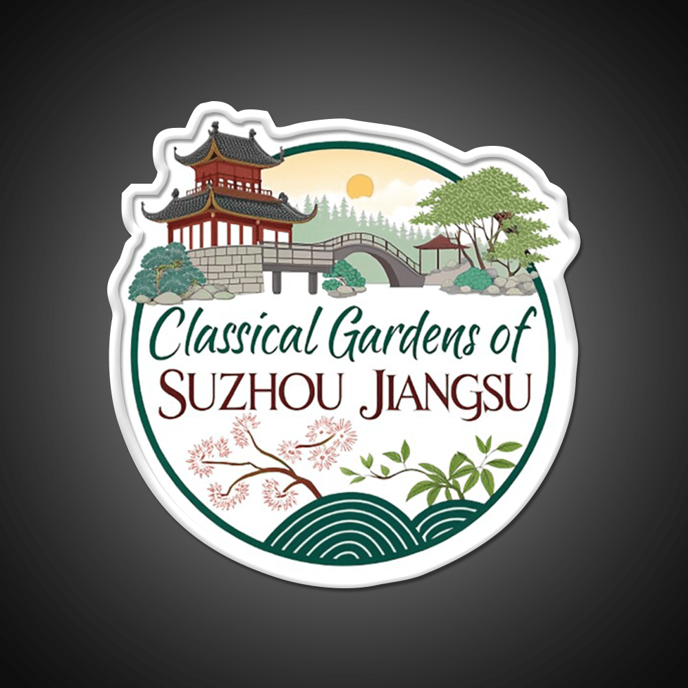 Classical Gardens Of Suzhou Led Neon Sign Chinese Food Rgb Color - Shineneon