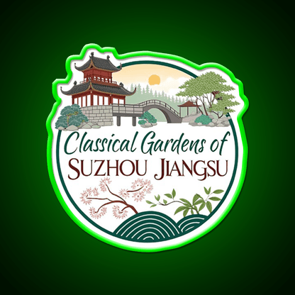 Classical Gardens Of Suzhou Led Neon Sign Chinese Food Rgb Color - Shineneon