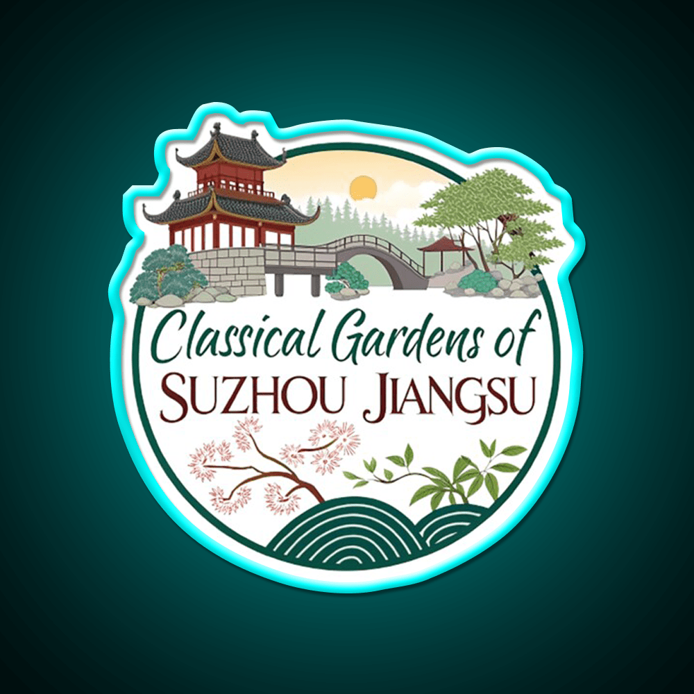 Classical Gardens Of Suzhou Led Neon Sign Chinese Food Rgb Color - Shineneon