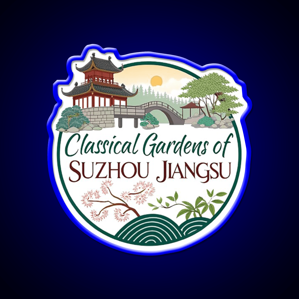 Classical Gardens Of Suzhou Led Neon Sign Chinese Food Rgb Color - Shineneon