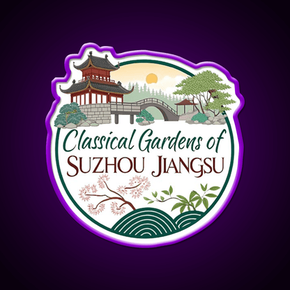 Classical Gardens Of Suzhou Led Neon Sign Chinese Food Rgb Color - Shineneon