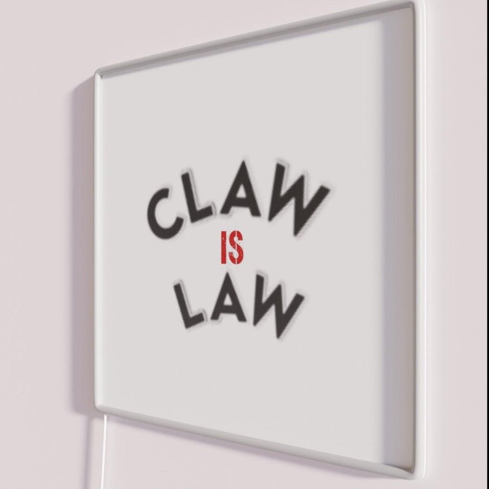 Claw Is Law Rgb Led Neon Sign - Shineneon