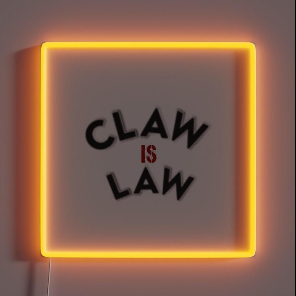 Claw Is Law Rgb Led Neon Sign - Shineneon