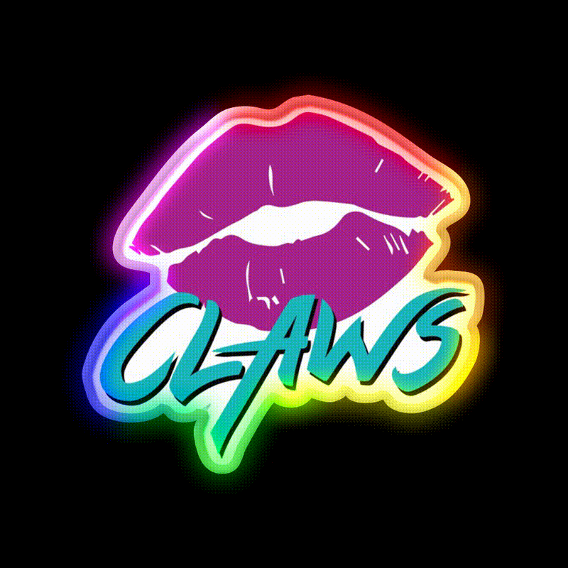 Claws Nail Salon Led Neon Sign Rgb Color - LED neon sign close-up detail