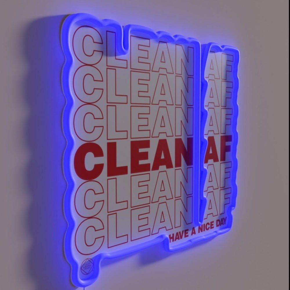 Clean Af Tank You Narcotics Na Rgb Led Neon Sign - Shineneon