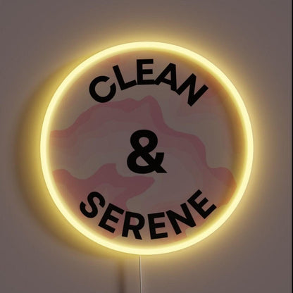 Clean And Serene V4 Rgb Led Neon Sign - Shineneon
