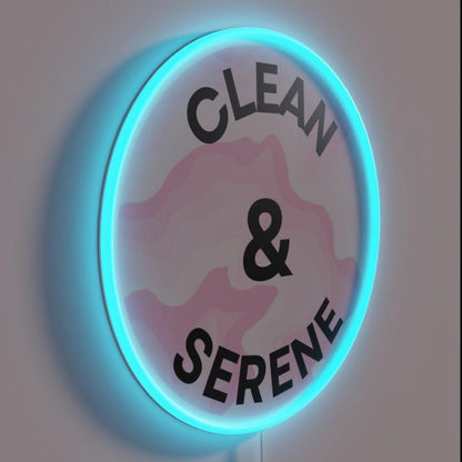 Clean And Serene V4 Rgb Led Neon Sign - Shineneon