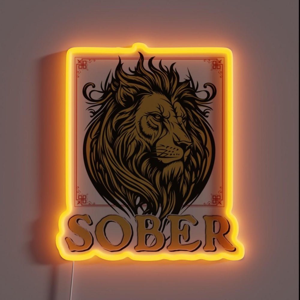 Clean And Sober Rgb Led Neon Sign - Shineneon