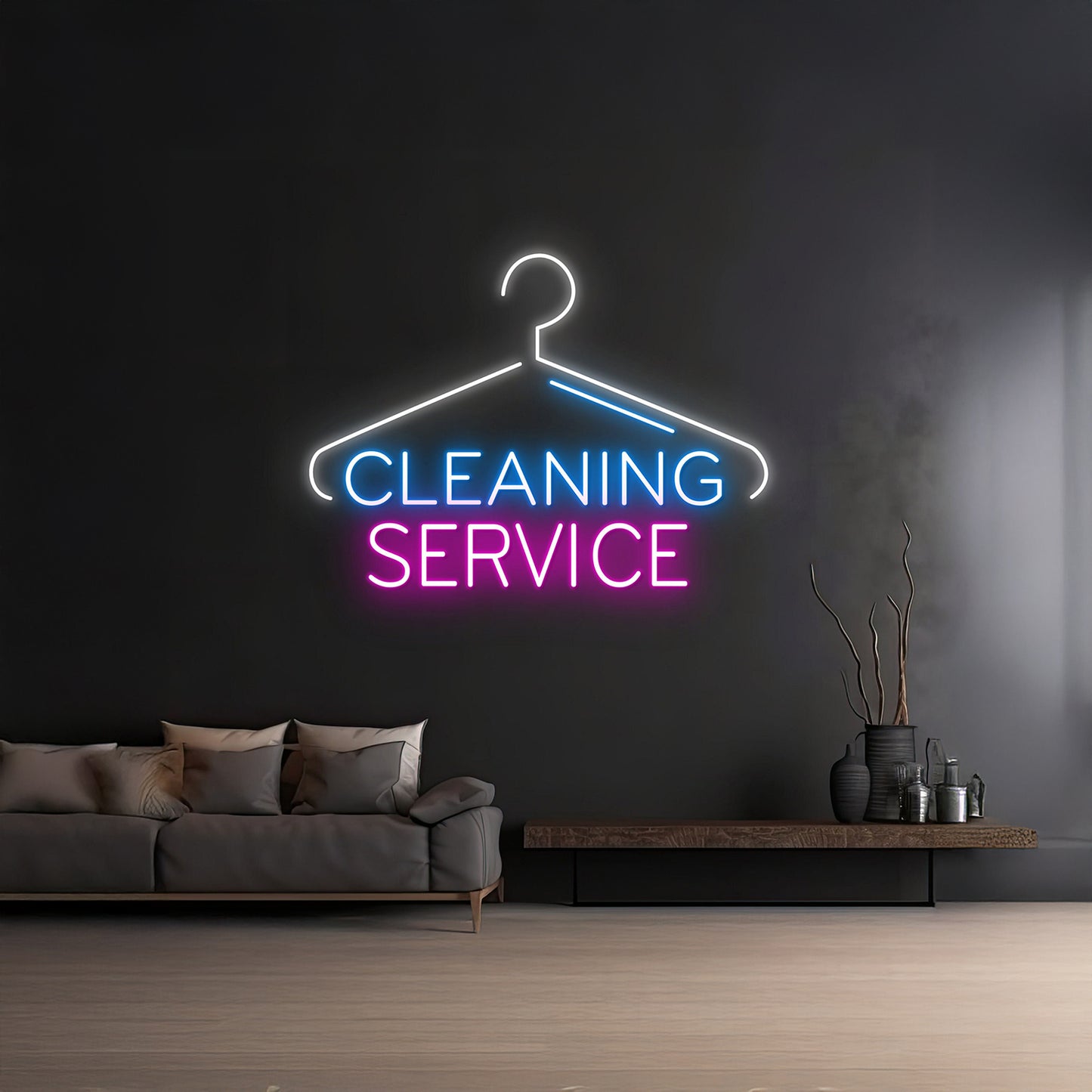 Cleaning Service Led Sign