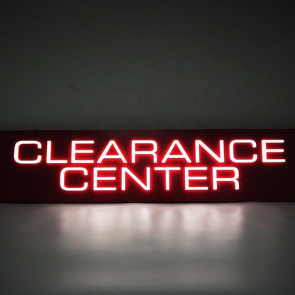 Clearance Center 3D Frontlit Letters Metal Led Sign - Shineneon