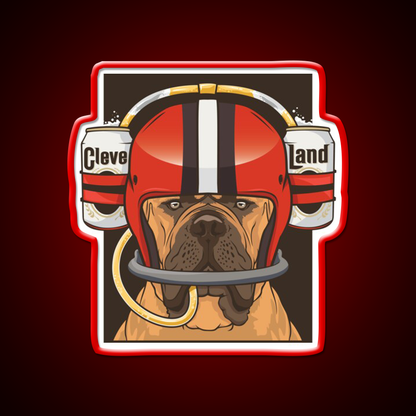 Cleveland Browns Beer Helmet Design Beer Bar Decor Led Neon Sign Rgb Color - LED neon sign view 10