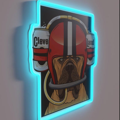 Cleveland Browns Beer Helmet Design Rgb Led Neon Sign - Shineneon