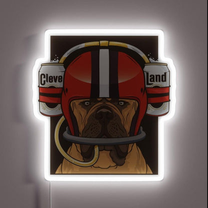 Cleveland Browns Beer Helmet Design Rgb Led Neon Sign - Shineneon