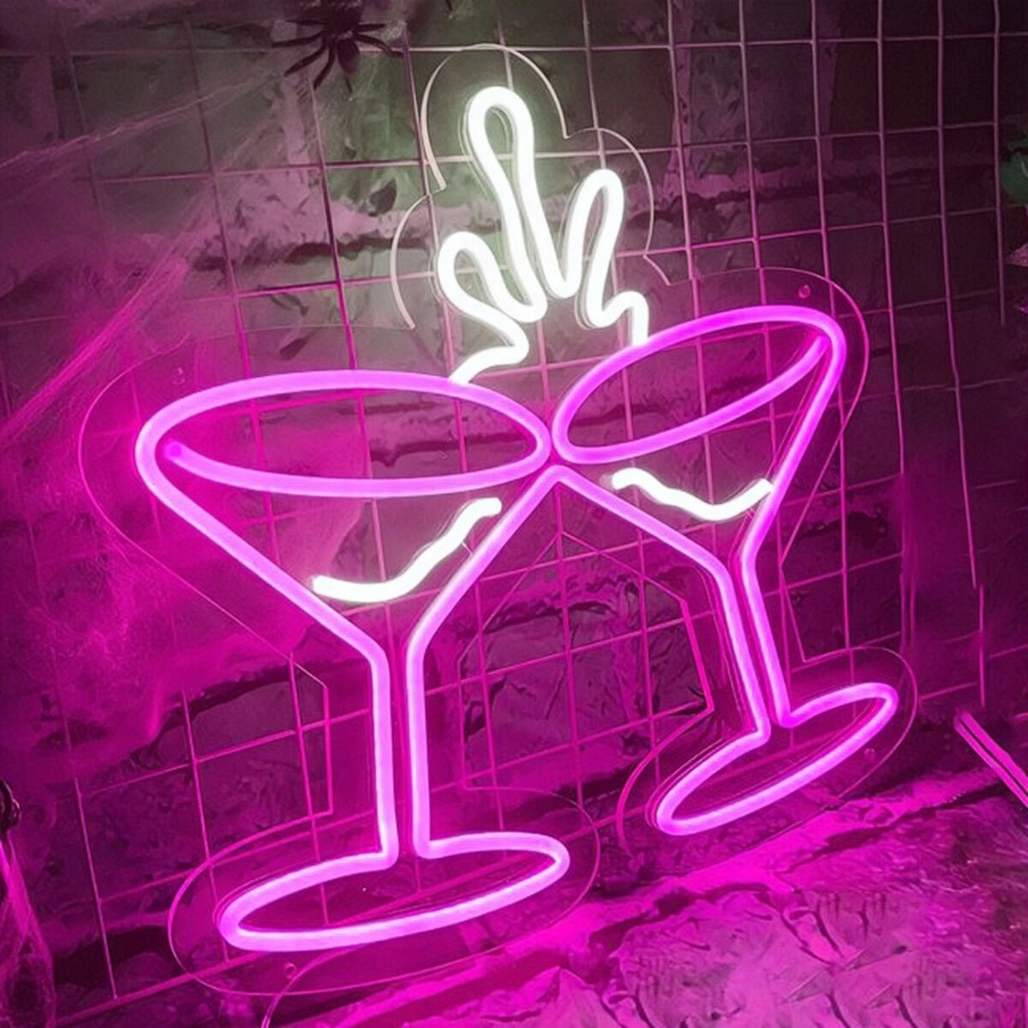 Clinking Wine Glasses Neon Light | Shineneon