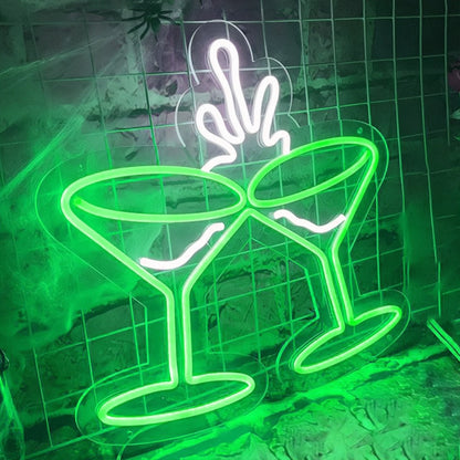 Clinking Wine Glasses Neon Light | Shineneon
