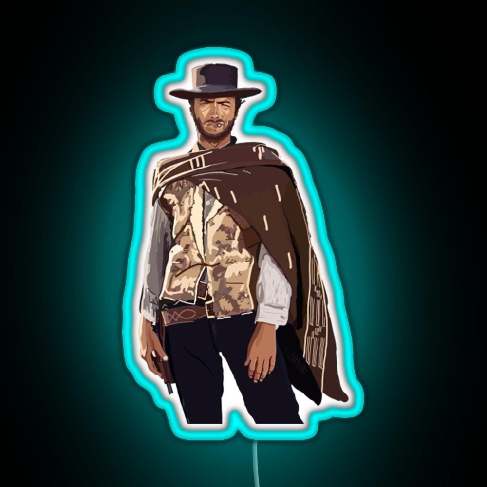 Clint Eastwood Rgb Led Neon Sign Pop Wall Art - Shineneon