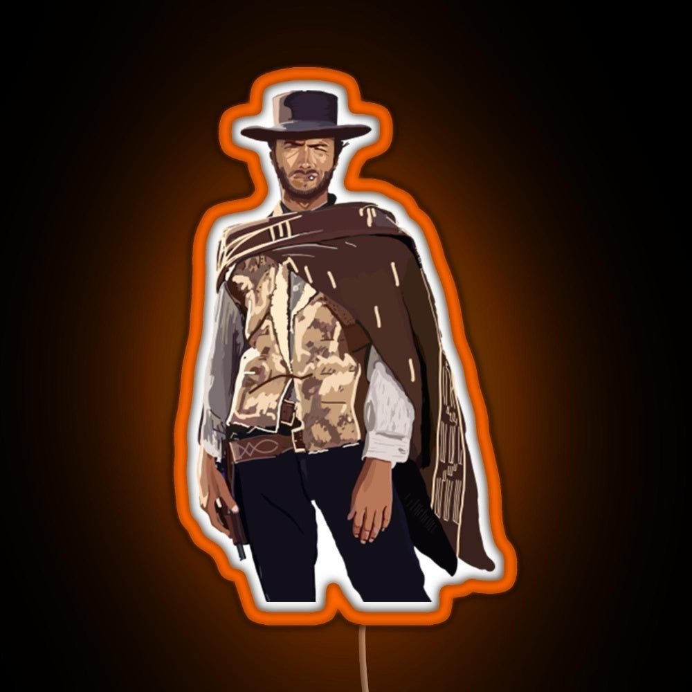 Clint Eastwood Rgb Led Neon Sign Pop Wall Art - Shineneon