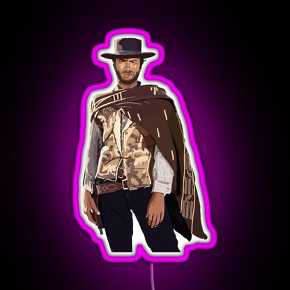 Clint Eastwood Rgb Led Neon Sign Pop Wall Art - Shineneon