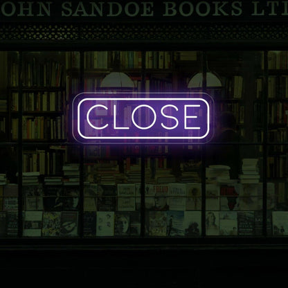 Close Red Led Neon Sign For Business Storefront Closure Notification | Shineneon