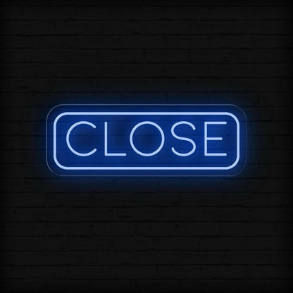 Close Red Led Neon Sign For Business Storefront Closure Notification | Shineneon