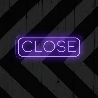 Close Red Led Neon Sign For Business Storefront Closure Notification | Shineneon