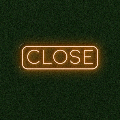 Close Red Led Neon Sign For Business Storefront Closure Notification | Shineneon
