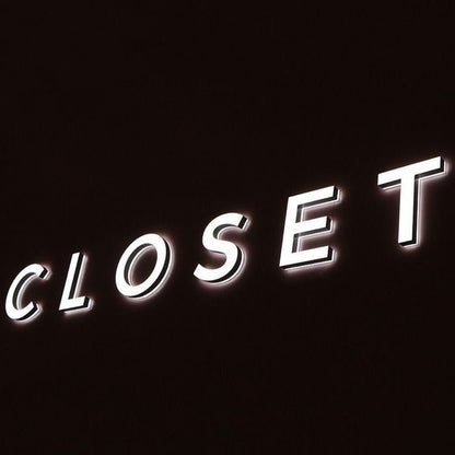 Closet 3D Backlit Channel Letters Led Light Sign - Shineneon