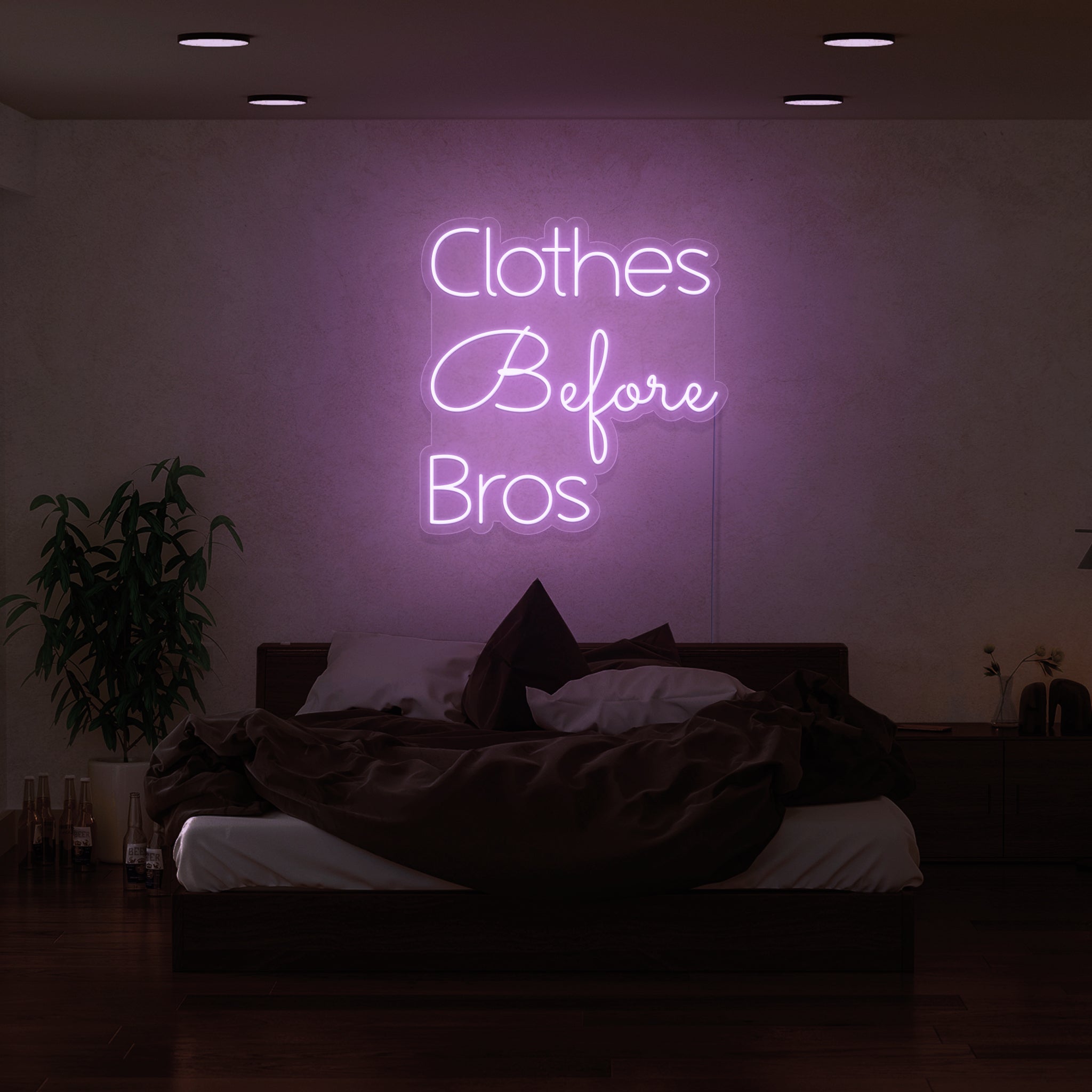 Clothes Before Bros Led Neon Sign | Shineneon