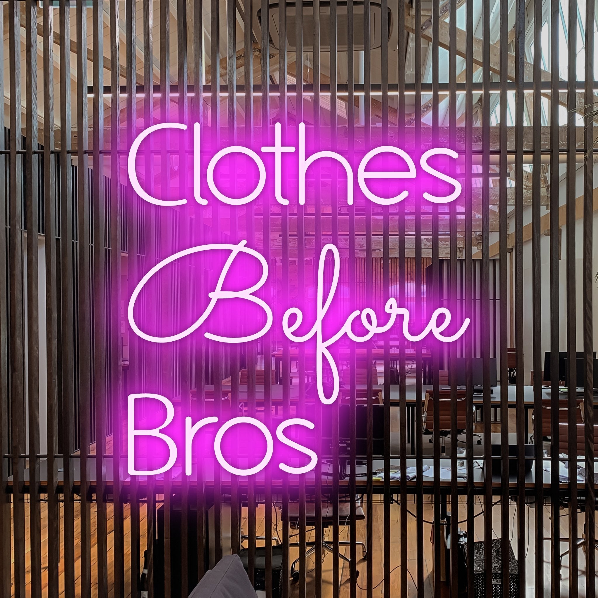 Clothes Before Bros Led Neon Sign | Shineneon