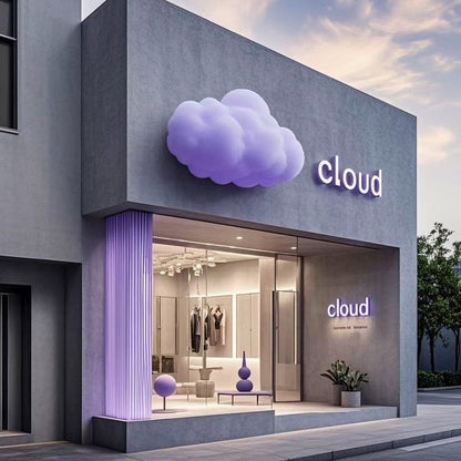 Cloud 3D Frontlit Channel Letters Led Light Sign