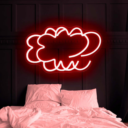 Cloud Twins Cute Neon Signs For Kids Bedroom