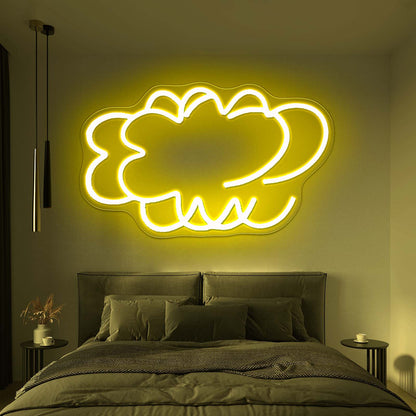 Cloud Twins Cute Neon Signs For Kids Bedroom